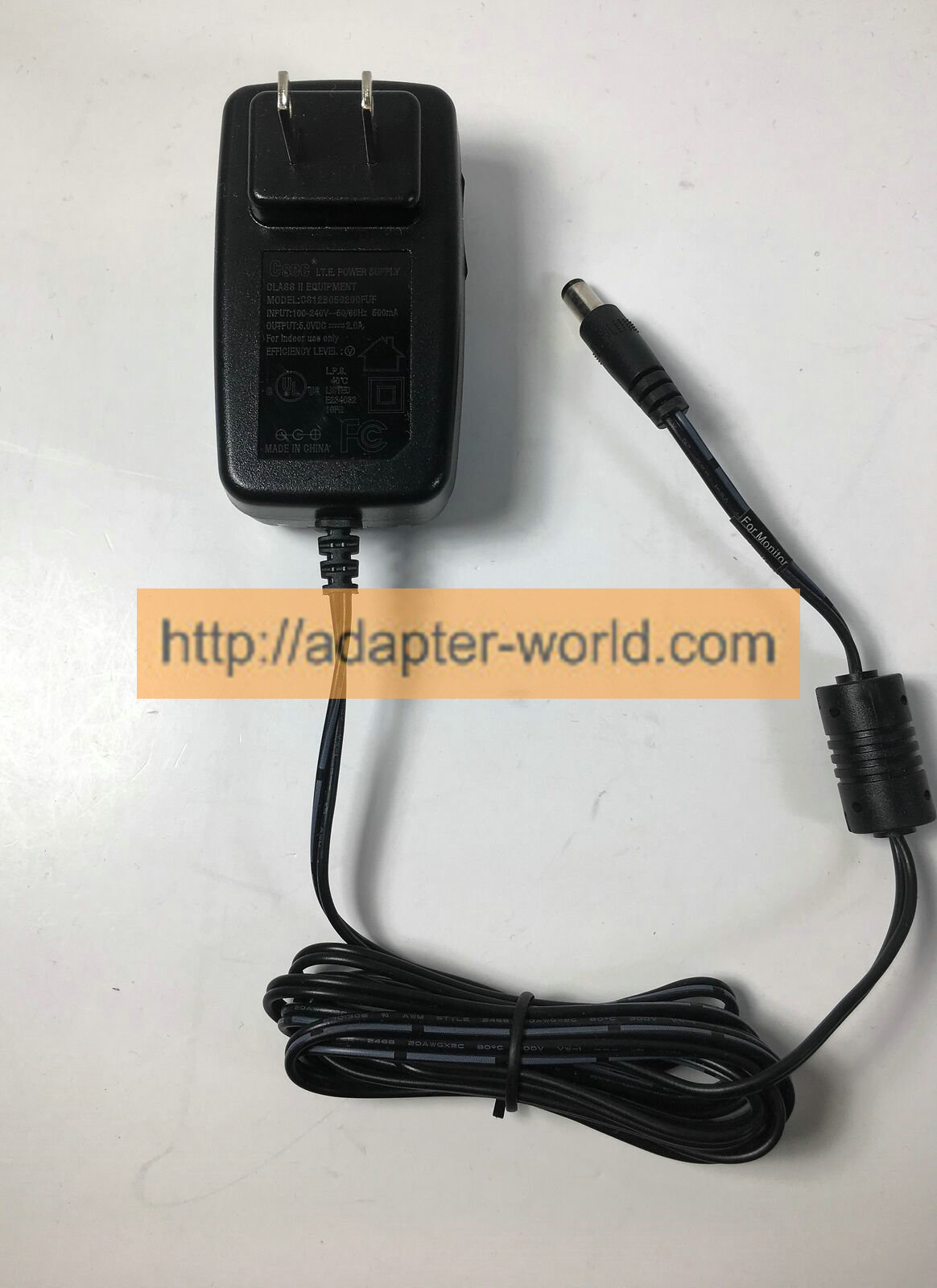 *100% Brand NEW* Csec CS12B050200FUF I.T.E. Power Supply Class II Equipment For 5V 2A AC Adapter Free shipping